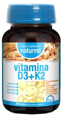 Produktbild von NATURMIL Vitamin D3+K2, 60 Tabletten
