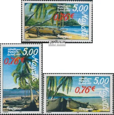 Produktbild von Briefmarken Mayotte 1999 Mi 72-74 (kompl.Ausg.) postfrisch Auslegerboote