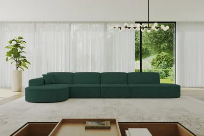 Produktbild von ALTDECOR Ecksofa in L-Form MARI-L3 - 413x171x79,5 cm Grün - Corner Sofa Bett Eckcouch Couch Wohnlandschaft Cauchsofa