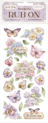 Produktbild von Rub On Transferfolie "Quiet Days" Butterfly