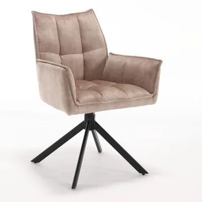Productafbeelding van StarFurn Eetkamerstoel Dani Velvet Beige- Set van 2