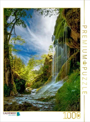 Produktbild von CALVENDO Puzzle Schleierfälle | 1000 Teile Lege-Größe 64x48cm Foto-Puzzle für glückliche Stunden