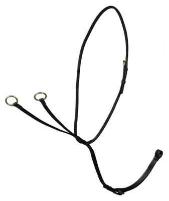Image de Martingale à anneaux Dyon Collection D, couleur : noir, taille : pur-sang