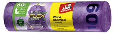 Zdjęcie produktu dla Jan Niezbędny Worki na śmieci Magnum flex & strong lawendowe 60L 8szt