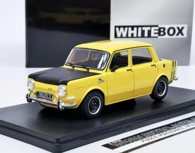 Image de Simca 1000 Rallye 2 (1970) Jaune/Noir Mat Whitebox 1:24