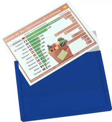 Produktbild von Magnet-Sichttasche DIN A4 quer, blau