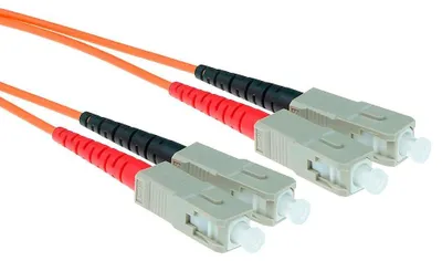 Image de ACT 15 mètres LSZH Multimode 62.5/125 OM1 fibre patch cable duplex avec connecteurs SC. Sc-sc 62.5/125 duplex 15.00m (RL3015)