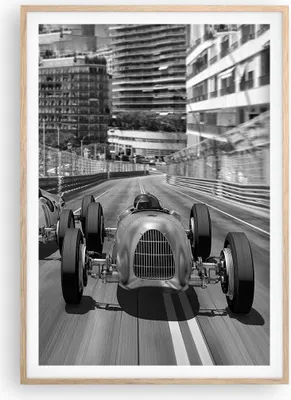 Produktbild von Gerahmtes Poster - Rahmen in heller Eiche - Formel 1 Retro - 70x100 cm - Wand Bild - Wanddeko - Wandbilder - Kunstposter - Wandposter - Bilderrahmen - Bilder - Kunstdruck - P2NPA70x100-4843