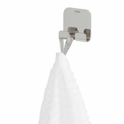 Produktbild von Tiger Doppel-Handtuchhaken Colar ohne Bohren Chrom 1314630346