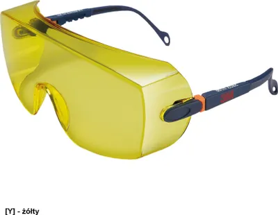 Image de lunettes de protection 3M pour porteurs de lunettes en jaune