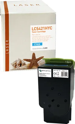 Produktbild von cyan Toner 3.4-78C2XC0 kompatibel mit Lexmark 78C2XC0  Seiten: 5.000