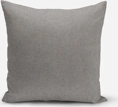 Produktbild von SCHÖNER LEBEN. Kissenhülle Square Würfelstruktur uni schwarz grau Größe 40x40cm (HxB) 40x40cm (HxB) Größe