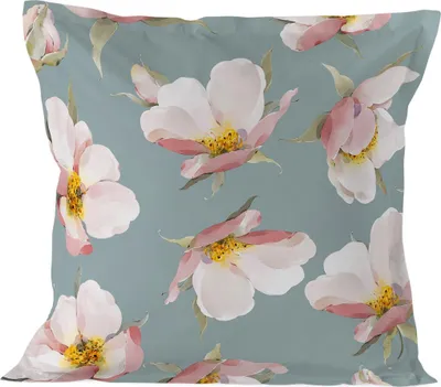 Produktbild von Spring blossom Kissenbezug  80x80 cm 100% Baumwolle Hergestellt in Europa