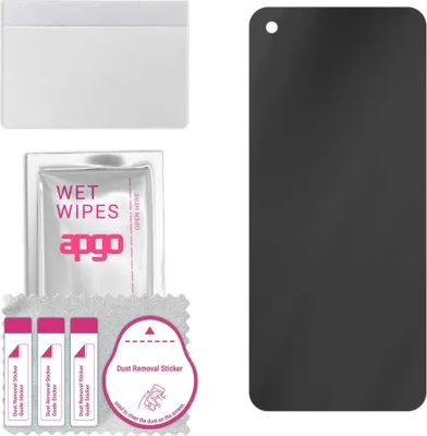 Produktbild von apgo Hybrid Privacy Schutzglas, Matt, kompatibel mit Realme 10, Anti-Spy, toller Ersatz für Hartglas, kratzfester Displayschutzglas, Displayschutz, Full Glue
