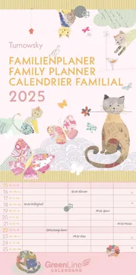 Produktbild von GreenLine Turnowsky 2025 Familienplaner -Wandkalender - Familien-Kalender - 22x45
