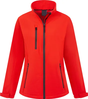 Produktbild von Mivaro Damen Softshelljacke ohne Kapuze in Rot - wasserdicht & winddicht, atmungsaktive Übergangsjacke mit Stehkragen, 8000mm Wassersäule, Größen XS bis XXL