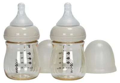 Produktbild von We-Too Standardfläschchen - 160 ml - Oatmeal- 2er-Pack