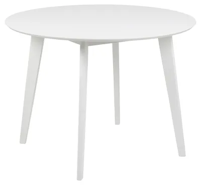 Image de Roxby Table à manger Ø105 cm, blanc.