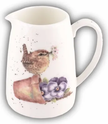 Produktbild von Wrendale Designs Mini Porzellan Milch-Kännchen Zaunkönig