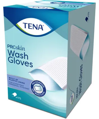 Produktbild von TENA Wash Glove with plastic Lining, 175 St HAS