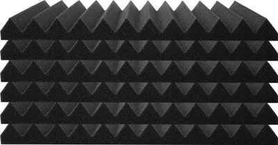 Zdjęcie produktu dla Panele akustyczne z pianki 80 sztuk 12 x 12 x 1 cal do ścian i sufitów studia