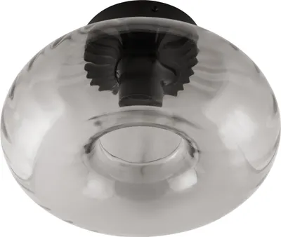 Zdjęcie produktu dla Szklana lampa sufitowa Decor Smoke E27 czarna