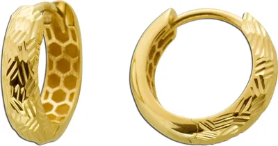Produktbild von Creolen 12mm Gelbgold 333 8 Karat gemustert