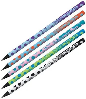 Obrázek produktu pro Černá tužka na dřevo Dots MIX