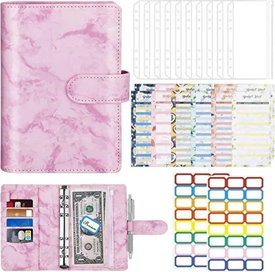 Produktbild von Famanu Budgetplaner - A6 Budgetplaner Set mit Ringbuch und Geldumschlägen