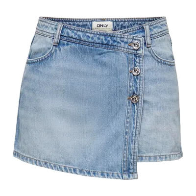 Produktbild von ONLY Trendige Shorts Denim Minirock-Style Knopfleiste Größe: XS
