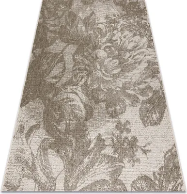 Produktbild von TEPPICH SIZAL FLOORLUX 20491 BLUMEN Champagner / taupe  beige 160x230 cm