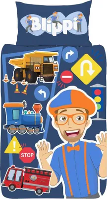 Obrázok produktu pre Blippi - Obojstranná posteľná bielizeň TC144 (jednolôžko) (farebná)
