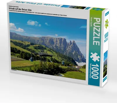 Produktbild von Calvendo Ein Motiv aus dem Kalender Urlaub auf der Seiser Alm 1000 Teile Puzzle quer 640x480mm, Eppele Klaus; 7316536