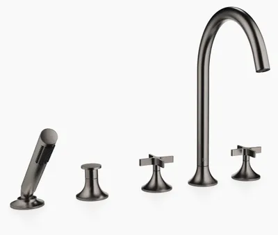 Produktbild von Dornbracht für Wannenrandmontage Vaia Dark Platinum matt, 27522809-99