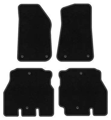 Productafbeelding van Naaldvilt automatten voor Jeep Wrangler JL 2018-2023 – 4-delig, zwart, op maat – Wielganizator BASIC