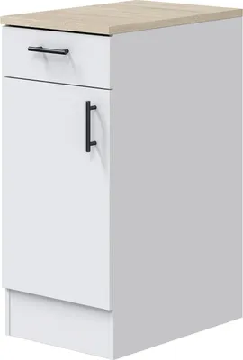 Immagine prodotto di Dmora Dispensa da Cucina Orvia 60x40x90h cm Bianco, un Cassetto 2 Vani
