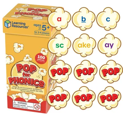 Produktbild von Learning Resources Pop for Phonics, Kartenspiel, Wort, 5 Jahr(e)