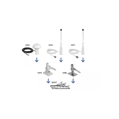 Produktbild von DeLOCK 12576, 10 dBi, 2.4 - 2.5 GHz, IEEE 802.11b, IEEE 802.11g, IEEE 802.11n, 50 Ohm, 360°, 47°
