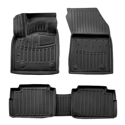 Image de 3D Tapis De Sol en Caoutchouc Premium Pour Nissan X-Trail T33 Depuis 2021 E-Power 5pcs, Bord Haut, Noir, Antidérapant, Toutes Saisons