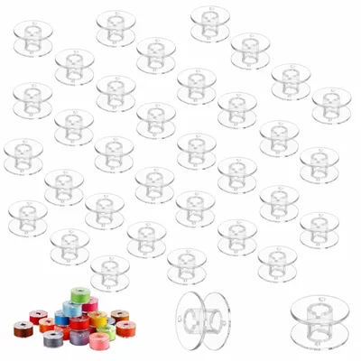Immagine prodotto di Bobine per macchina da cucire - 60 pezzi - Plastica - Trasparente - Ø 20 mm
