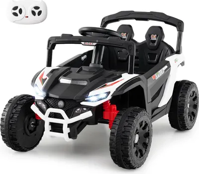 Produktbild von GOPLUS Elektroauto für Kinder, Elektrofahrzeug 12V, mit Musik, Hupe, Scheinwerfer, Fernbedienung & Pedal, Kinderfahrzeug für Kinder ab 3 Jahren