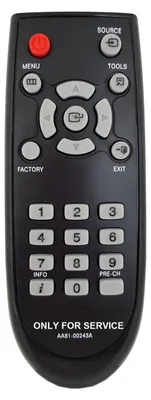 Produktbild von Service-Fernbedienung zur Freischaltung von PVR und Timeshift kompatibel mit Samsung Smart TV der TU-Serien TU80 und TU83