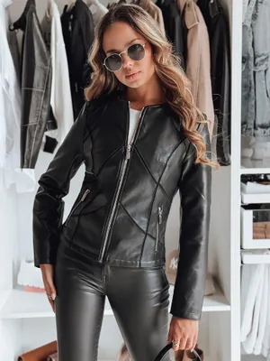 Obrázek produktu pro Dstreet Dámská koženková bunda Chicleather černá M