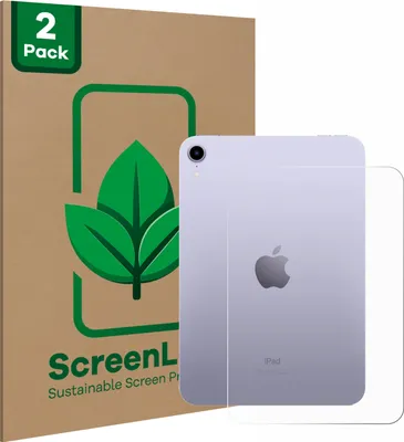 Produktbild von 2x ScreenLeaf Schutzfolie für Apple iPad Mini 7 WiFi 2024 (Rückseite) Displayschutz Display Schutz Folie Klar Transparent