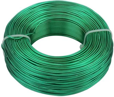 Produktbild von Aluminiumdraht rund - Flexibel und stark - 1 mm, 10 Meter - Grün