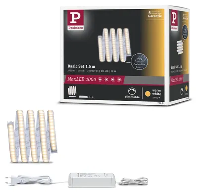 Image de Paulmann MaxLED 1000 : Kit de base de ruban LED, lumière blanche chaude