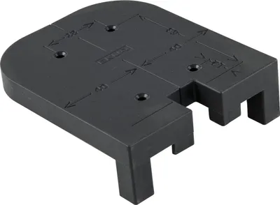 Produktbild von Hawa Combino Bohrlehre Bohrhilfe für Schiebetürprofile, Kunststoff anthrazit