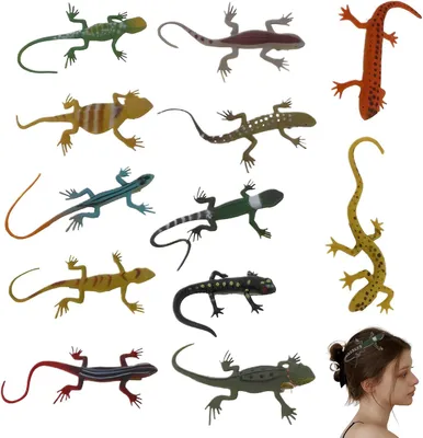 Productafbeelding van Reptielhaaraccessoires, 12 stuks haarspelden
