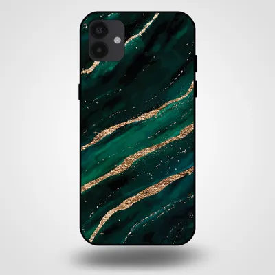 Image de Smartphonica Coque pour Samsung Galaxy A04 avec impression marbre - Coque arrière TPU design marbre - Vert Or