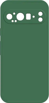Productafbeelding van Beschermhoes voor Google Pixel 9 Pro - Phonesta Color siliconen achterkant - Donkergroen